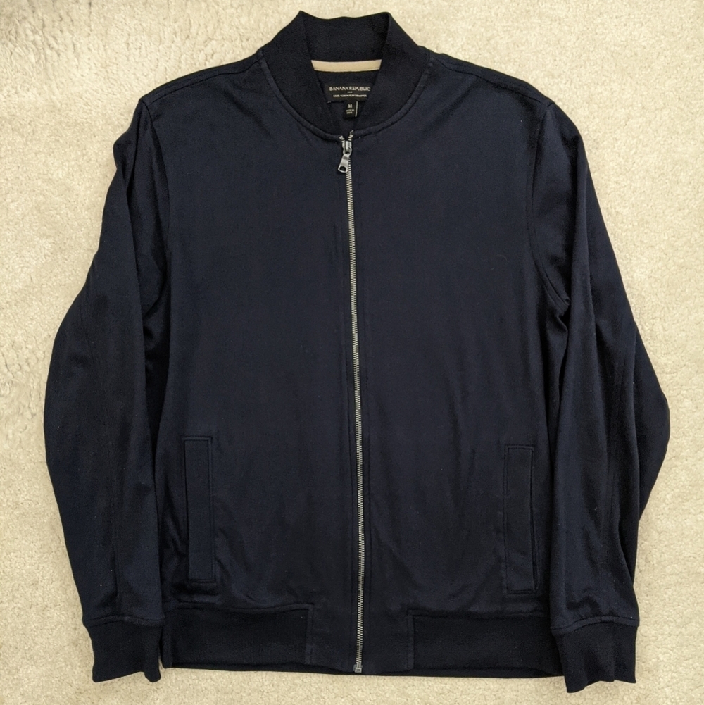 Banana Republic Factory blue bomber jacket